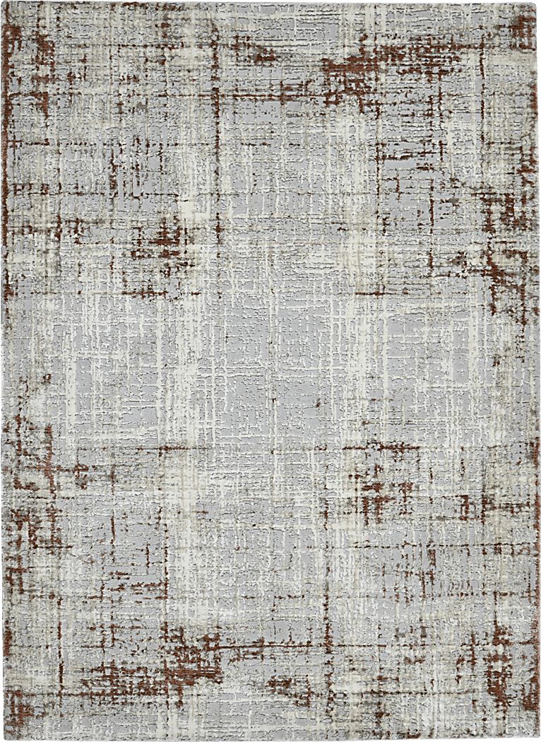 Zaheki Gray/Red 5'3 x 7'9 Rug