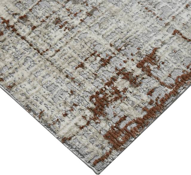 Zaheki Gray/Red 7'9 x 9'9 Rug - Thumbnail - Image 3