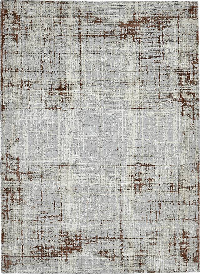 Zaheki Gray/Red 7'9 x 9'9 Rug - Thumbnail - Image 1