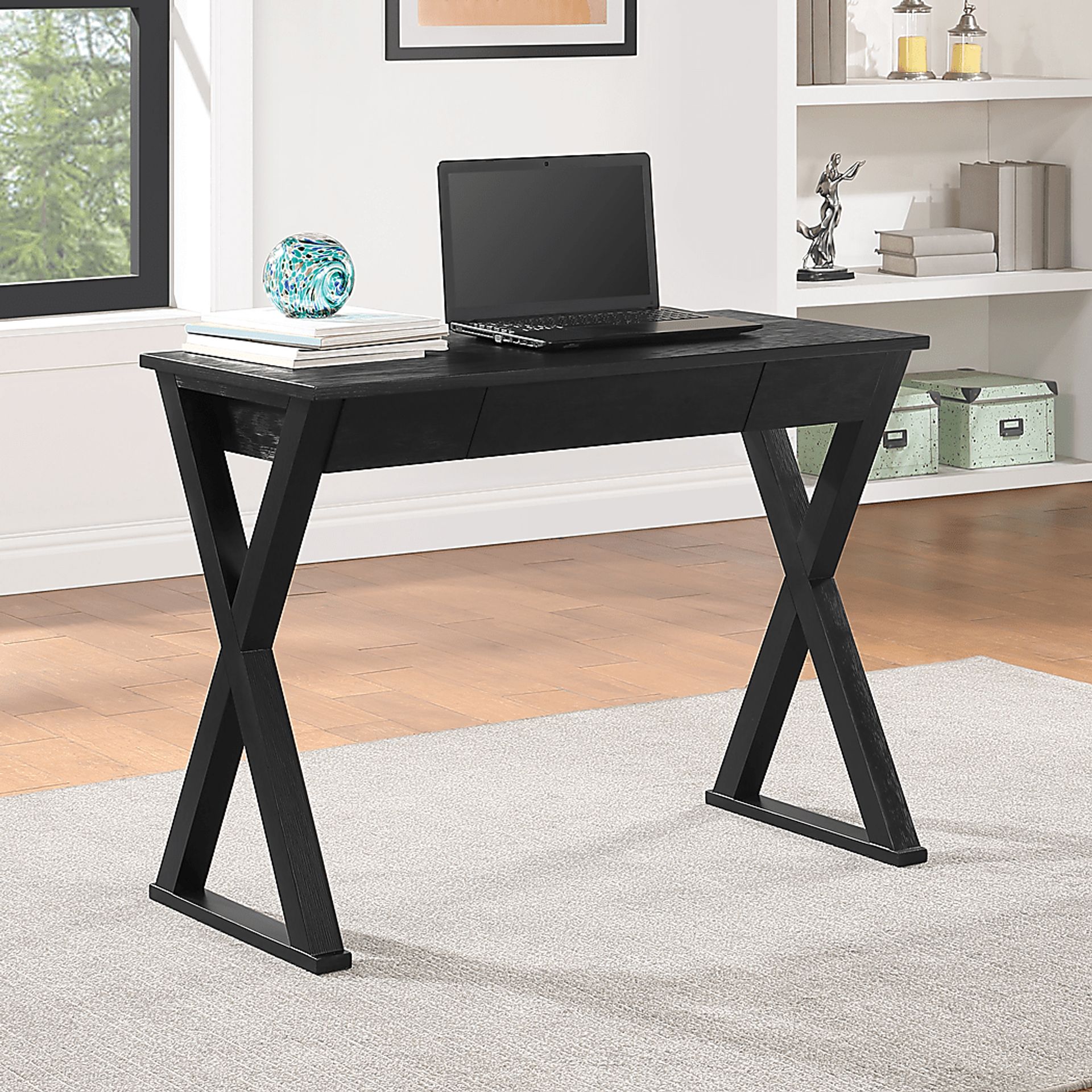 Zaid Black Writing Desk - Image 2