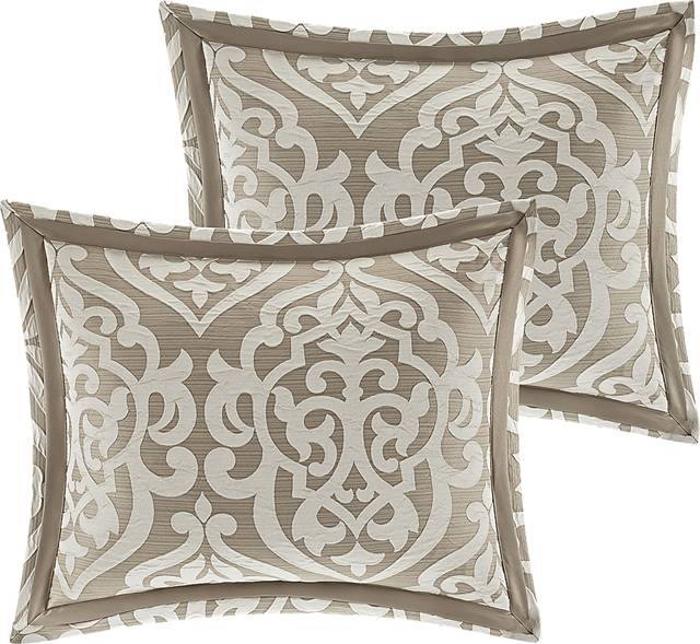 Zaida Tan 8 Pc California King Comforter Set - Thumbnail - Image 3