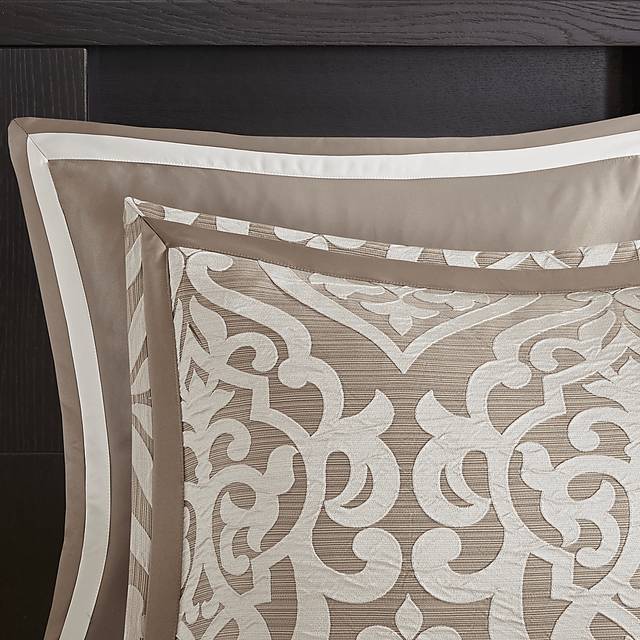 Zaida Tan 8 Pc California King Comforter Set - Thumbnail - Image 4