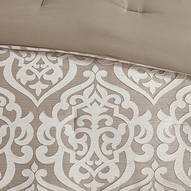 Zaida Tan 8 Pc California King Comforter Set - Thumbnail - Image 6