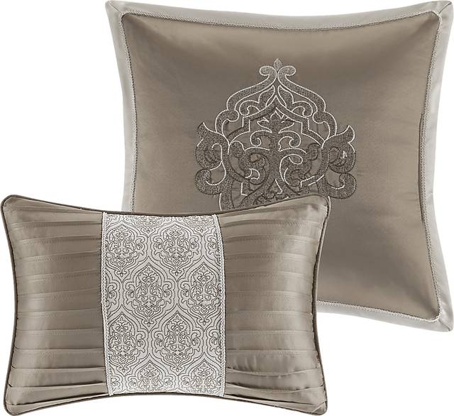 Zaida Tan 8 Pc California King Comforter Set - Thumbnail - Image 9
