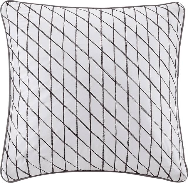 Zaide White 9 Pc Queen Bedding Set - Thumbnail - Image 14