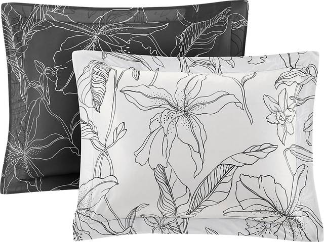 Zaide White 9 Pc Queen Bedding Set - Thumbnail - Image 7