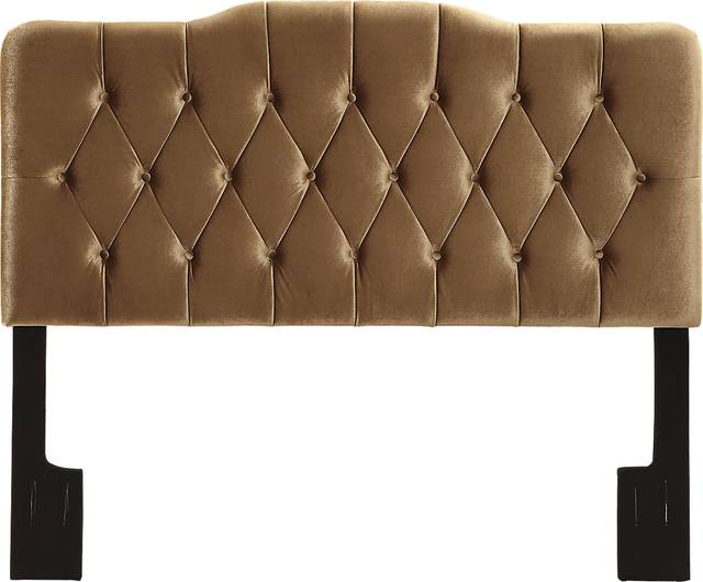Zailey Bronze King Upholstered Headboard - Thumbnail - Image 2