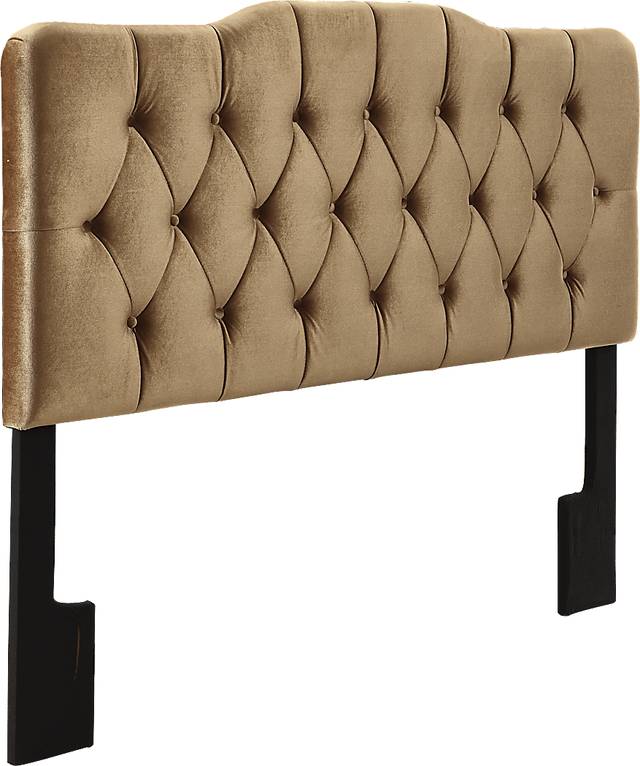 Zailey Bronze King Upholstered Headboard - Thumbnail - Image 3