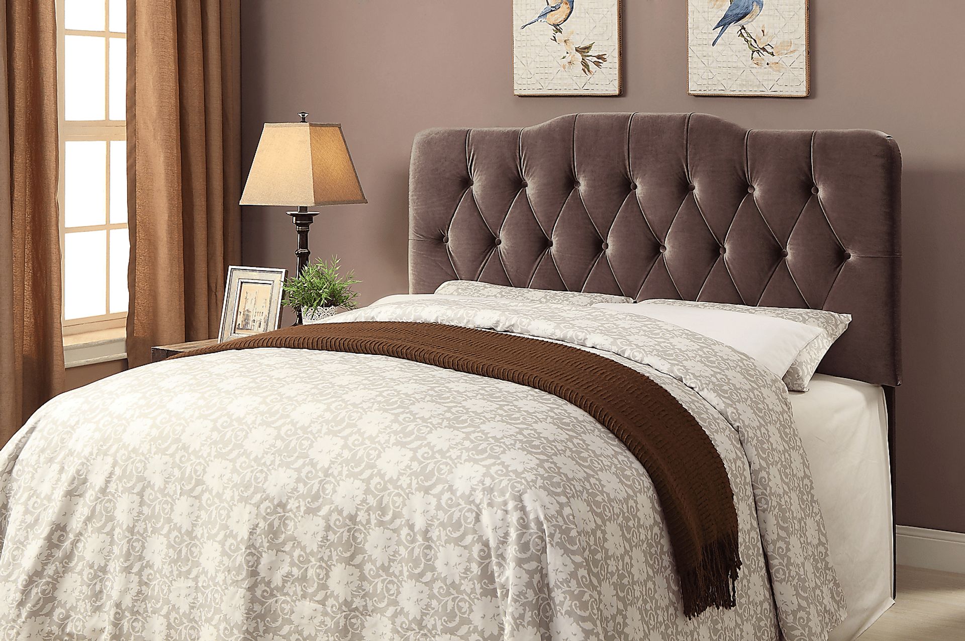 Zailey Slate King Upholstered Headboard - Image 1