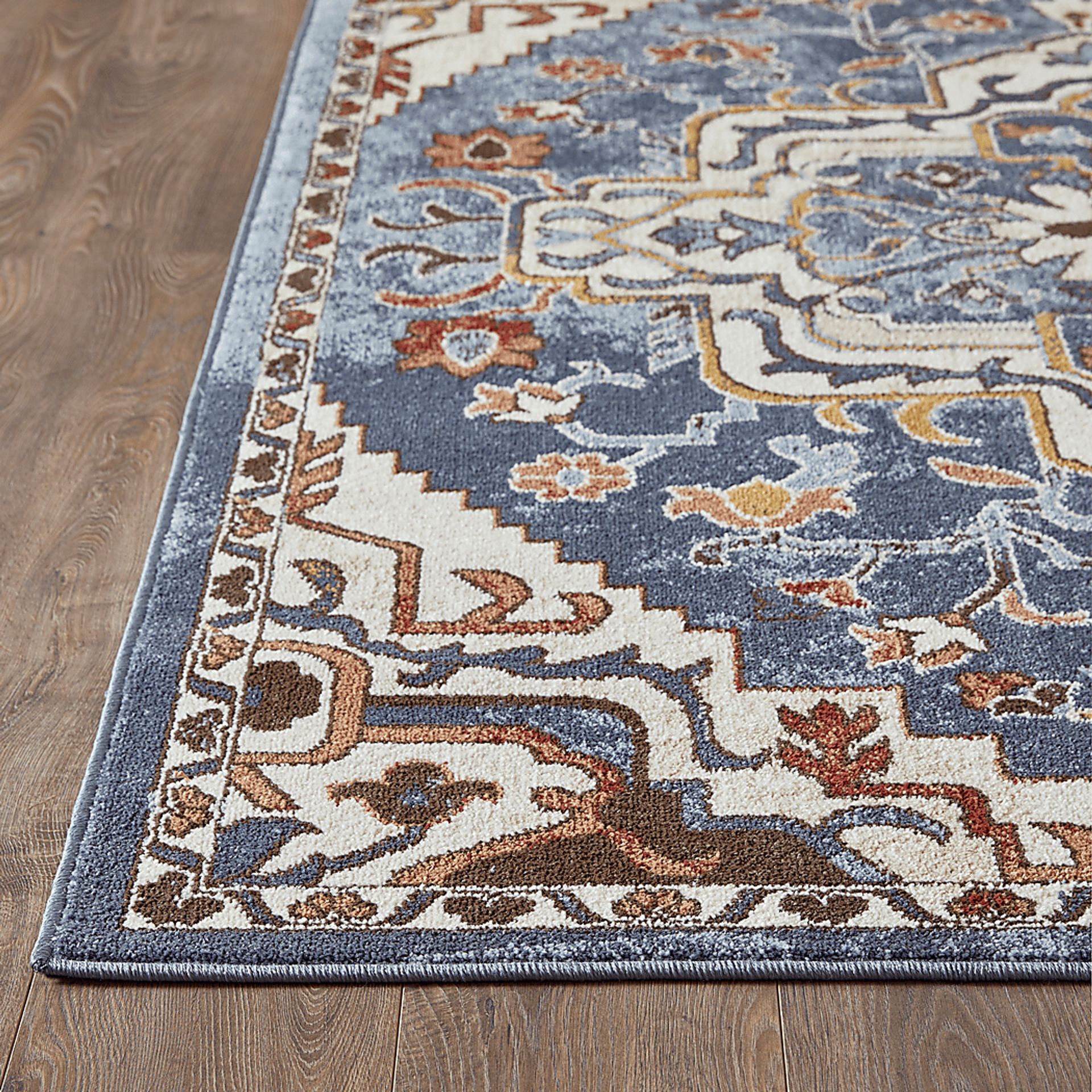 Zailorn Blue 2' x 6'7 Runner Rug - Image 3
