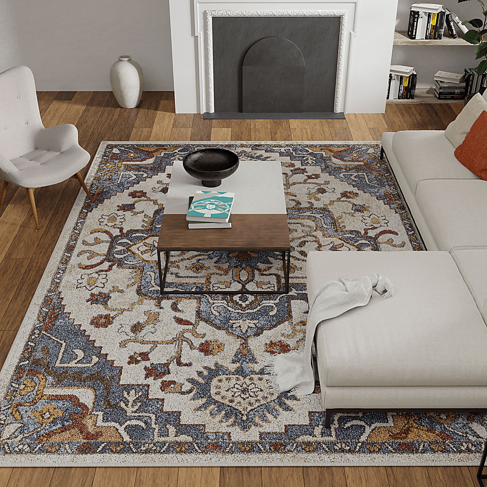 Zailorn Multi 5'3 x 7'3 Area Rug - Image 2
