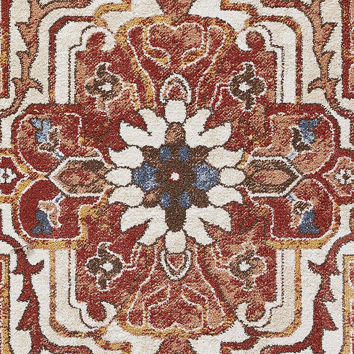 Zailorn Orange,Red Rugs | Rooms to Go
