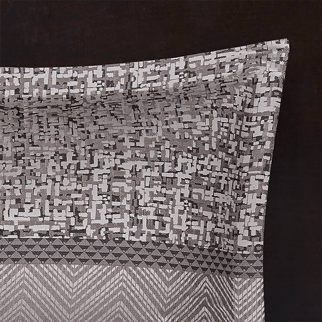 Zair Gray 7 Pc King Comforter Set - Thumbnail - Image 5