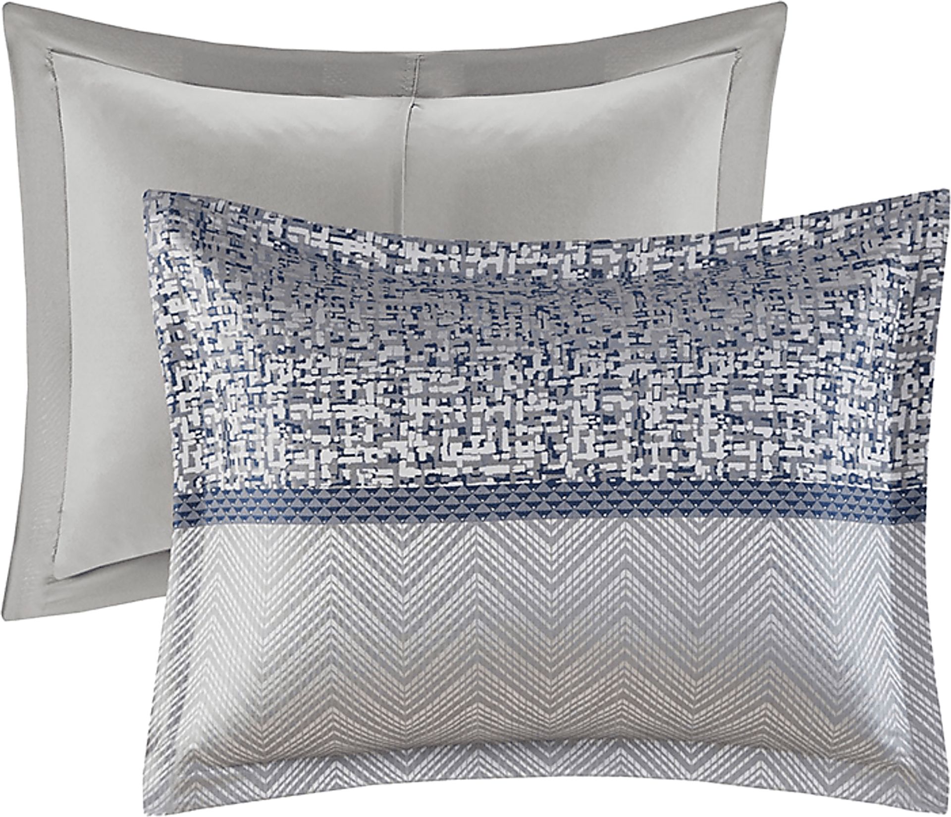 Zaiyah Blue 7 pc Cal King Comforter Set - Image 11