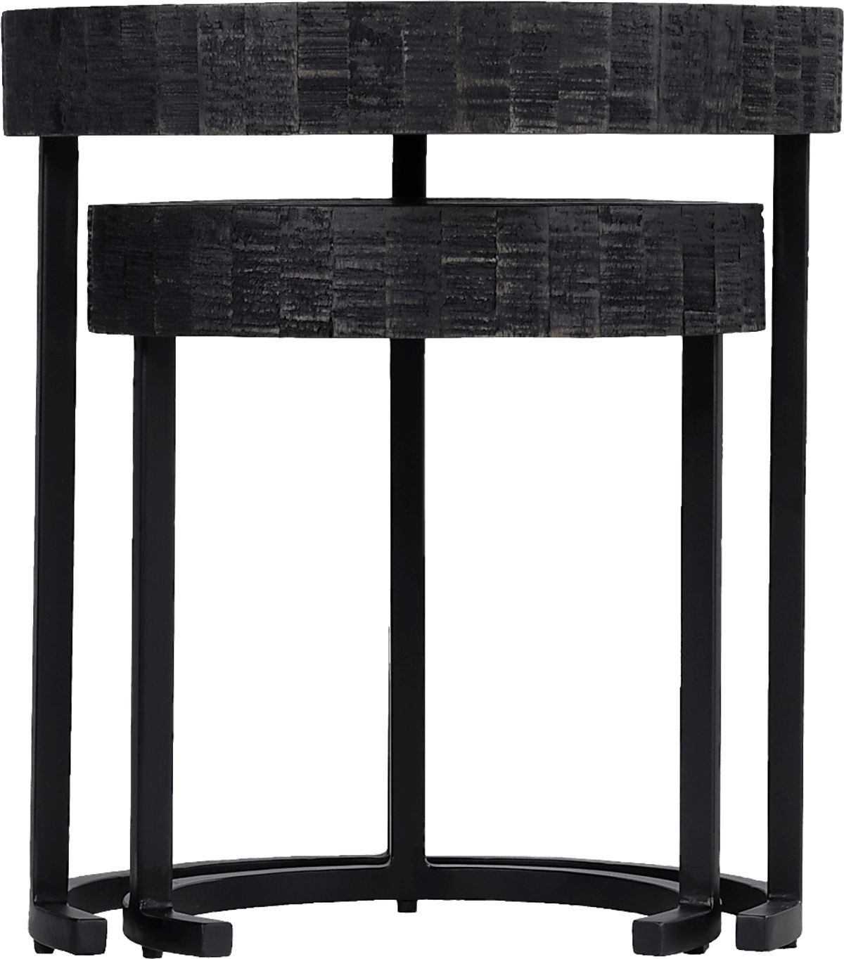 Zaldivar Black Black,Colors Nesting Tables, Set Of 2 | Rooms to Go