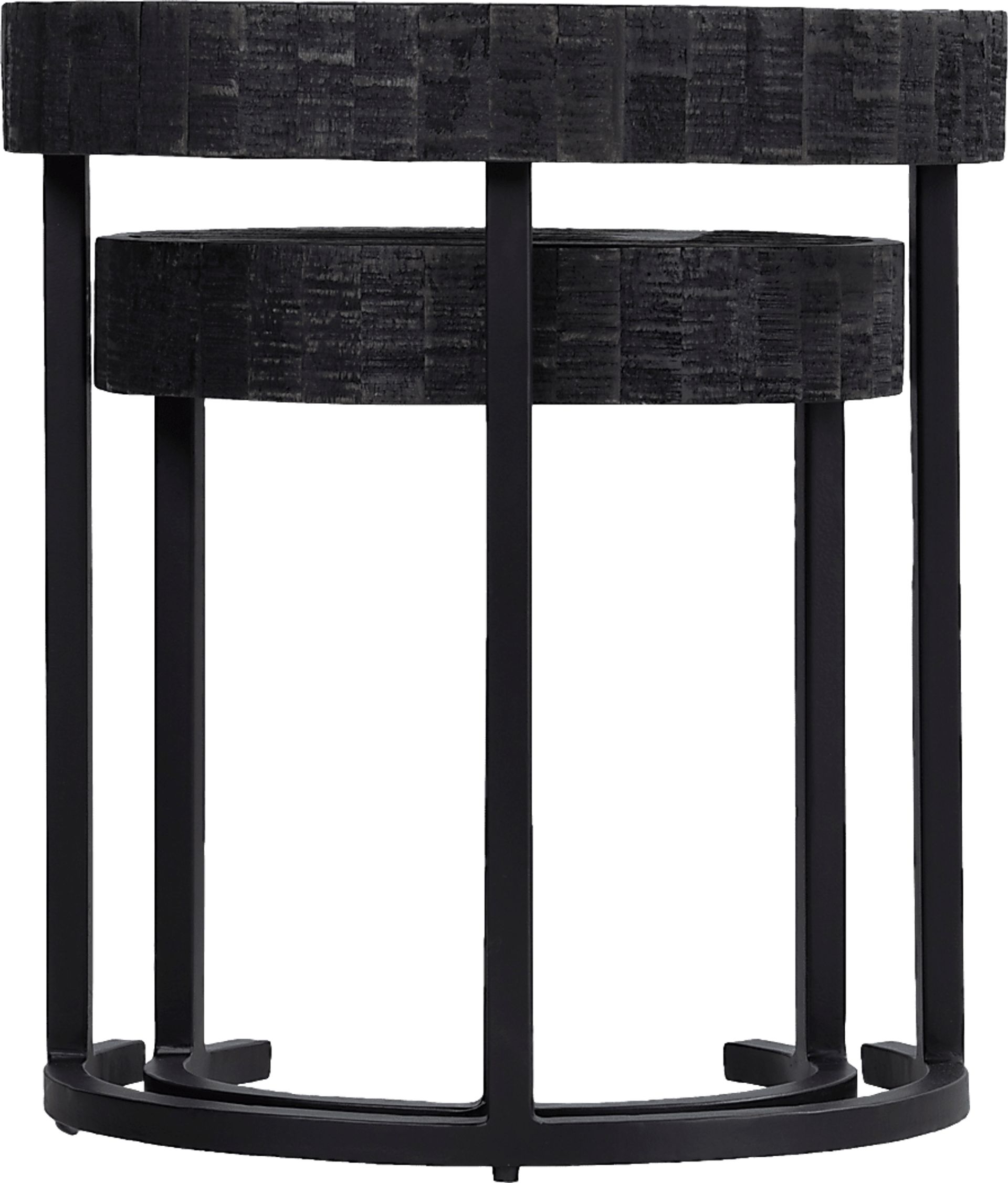 Zaldivar Black Nesting Tables, Set of 2 - Image 4