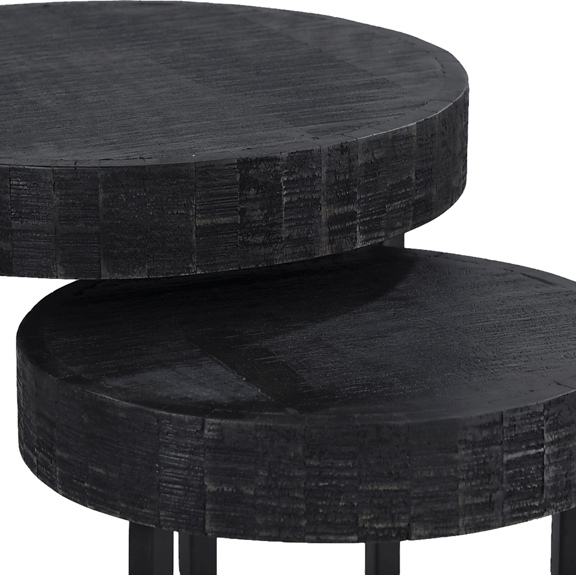 Zaldivar Black Nesting Tables, Set of 2 - Image 7