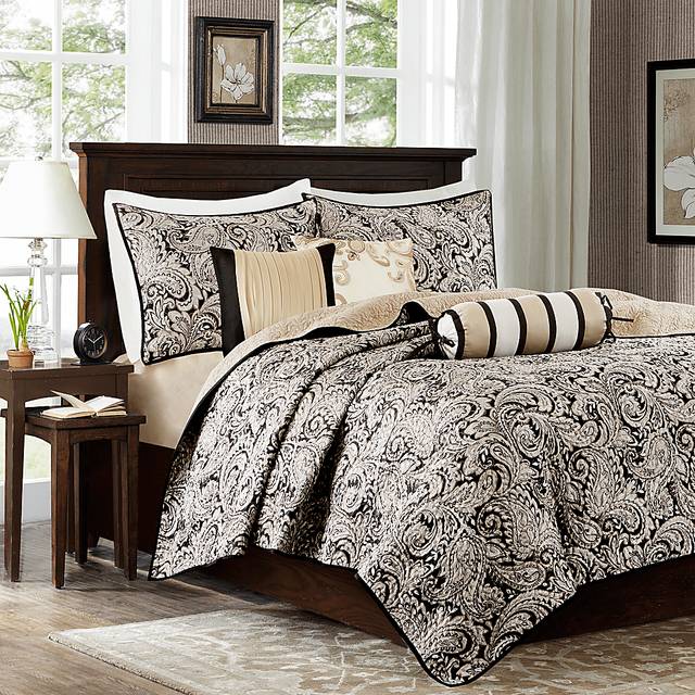 Zandria Black 6 Pc King Coverlet Set - Thumbnail - Image 2