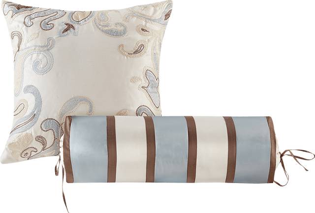 Zandria Blue 5 Pc Queen Bedspread Set - Thumbnail - Image 5