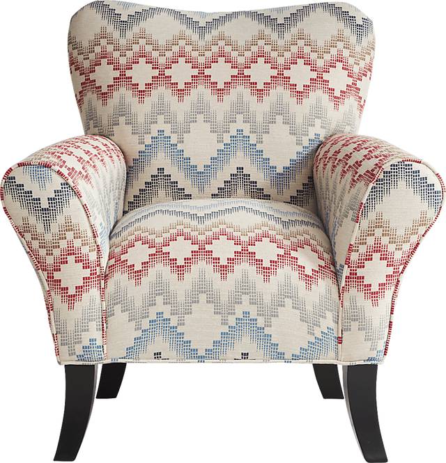 Zane Blue Accent Chair - Thumbnail - Image 2