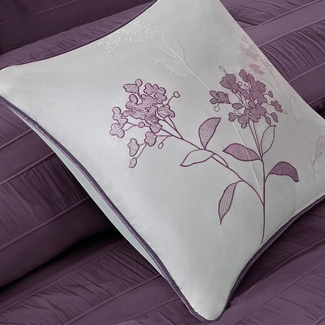 Zanya Plum 7 Pc King Comforter Set - Thumbnail - Image 5