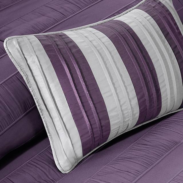 Zanya Plum 7 Pc King Comforter Set - Thumbnail - Image 6