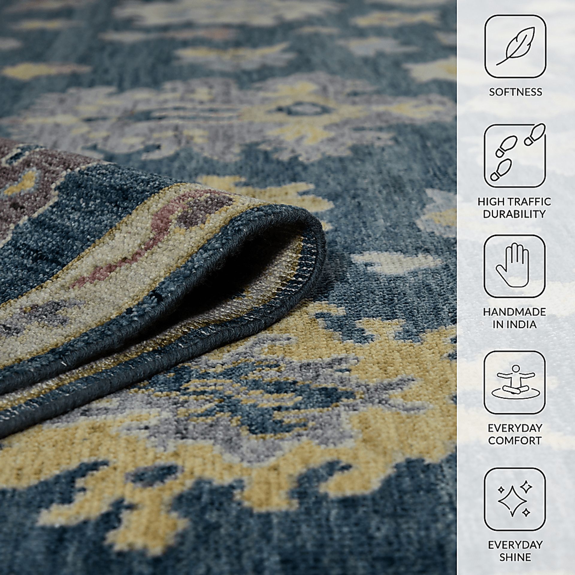 Zaola Blue 8' x 10' Rug - Image 3