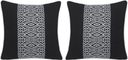 Zaraska Ebony Indoor/Outdoor Accent Pillow, Set of Two