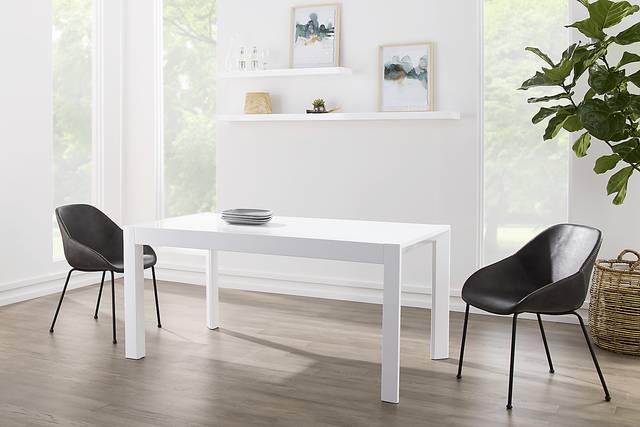 Zareck White Dining Table - Thumbnail - Image 3