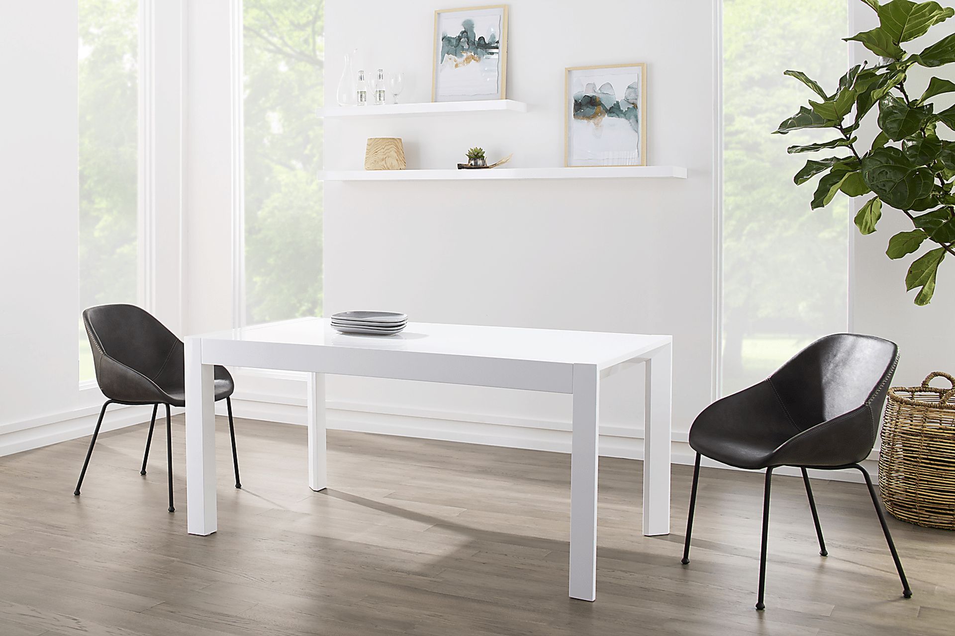 Zareck White Dining Table - Image 3
