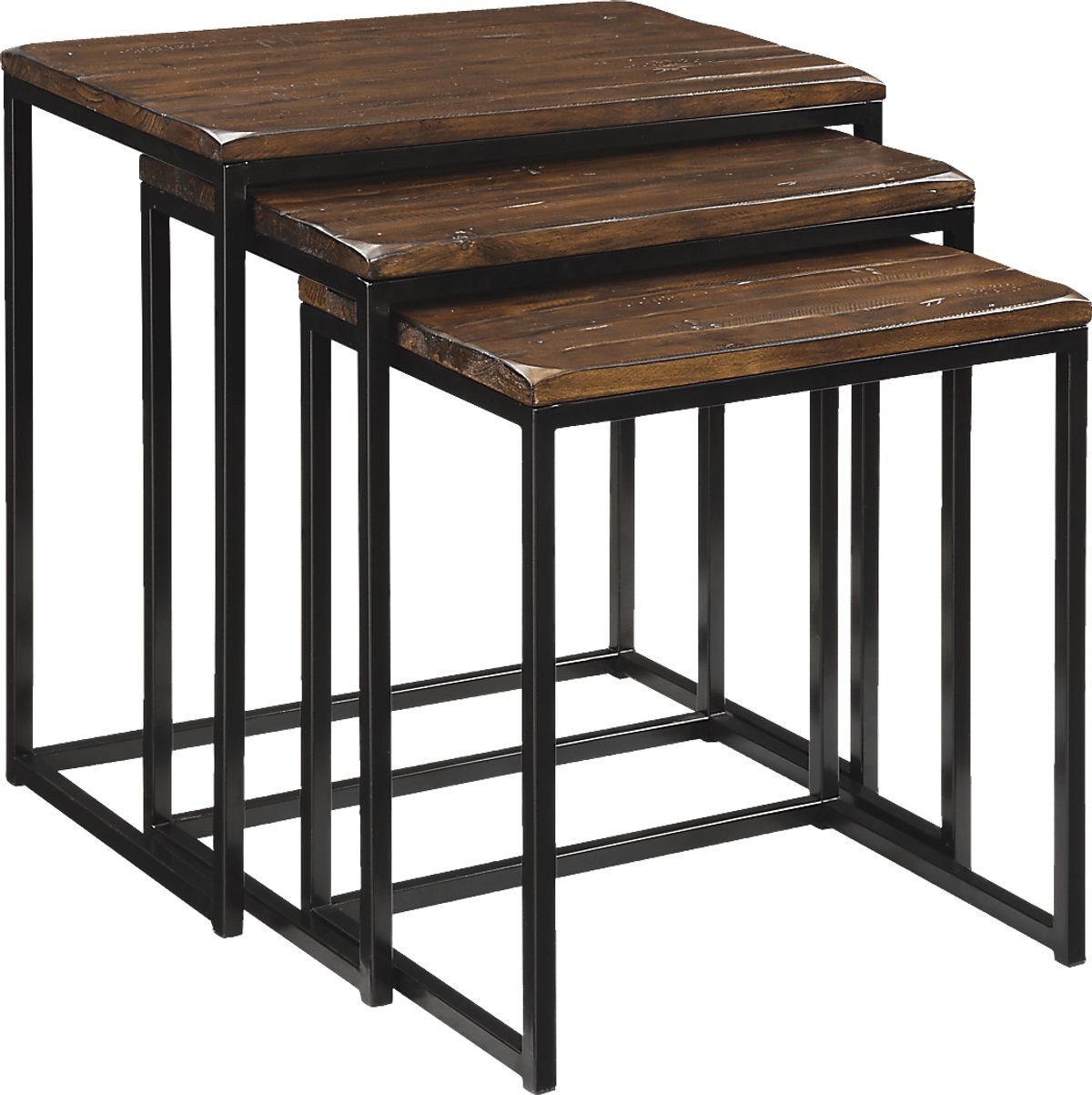 Zari Brown Dark Wood Nesting Tables | Rooms to Go