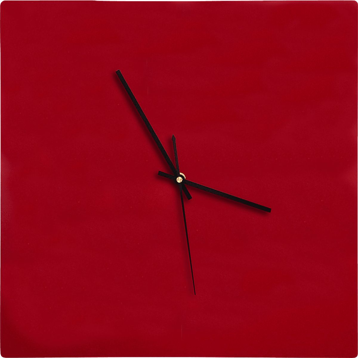 Zariya Red Colors Clock | Rooms to Go