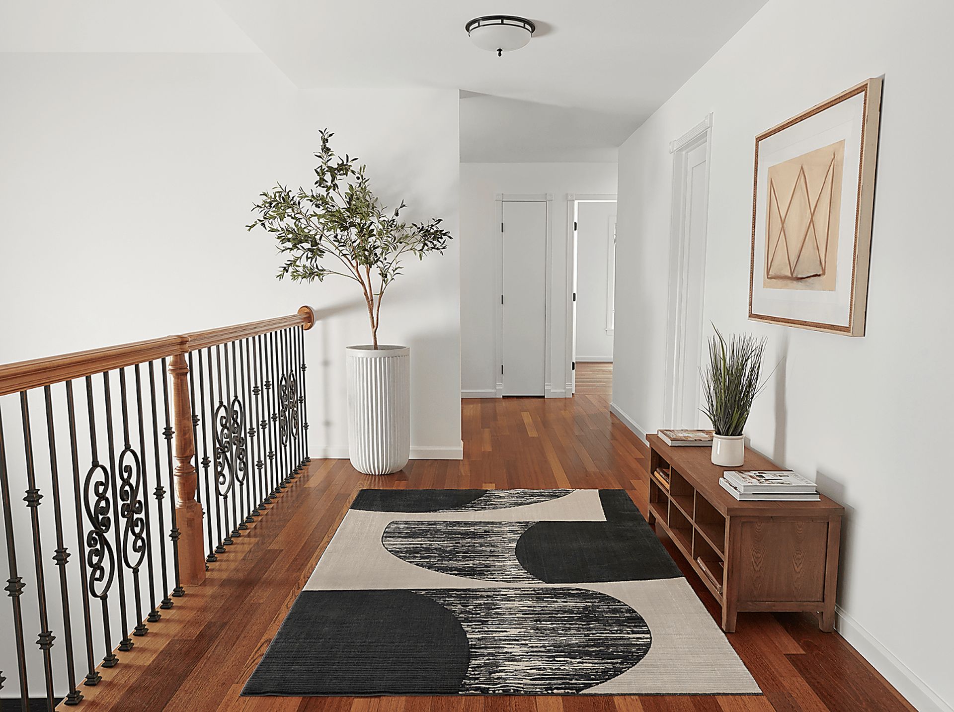 Zaver Off-White 7'10 x 9'10 Rug - Image 3