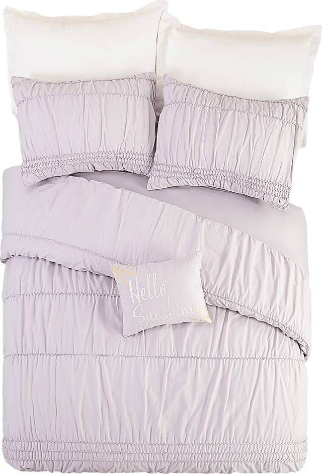Zavia Purple 4 Pc King Comforter Set - Thumbnail - Image 2