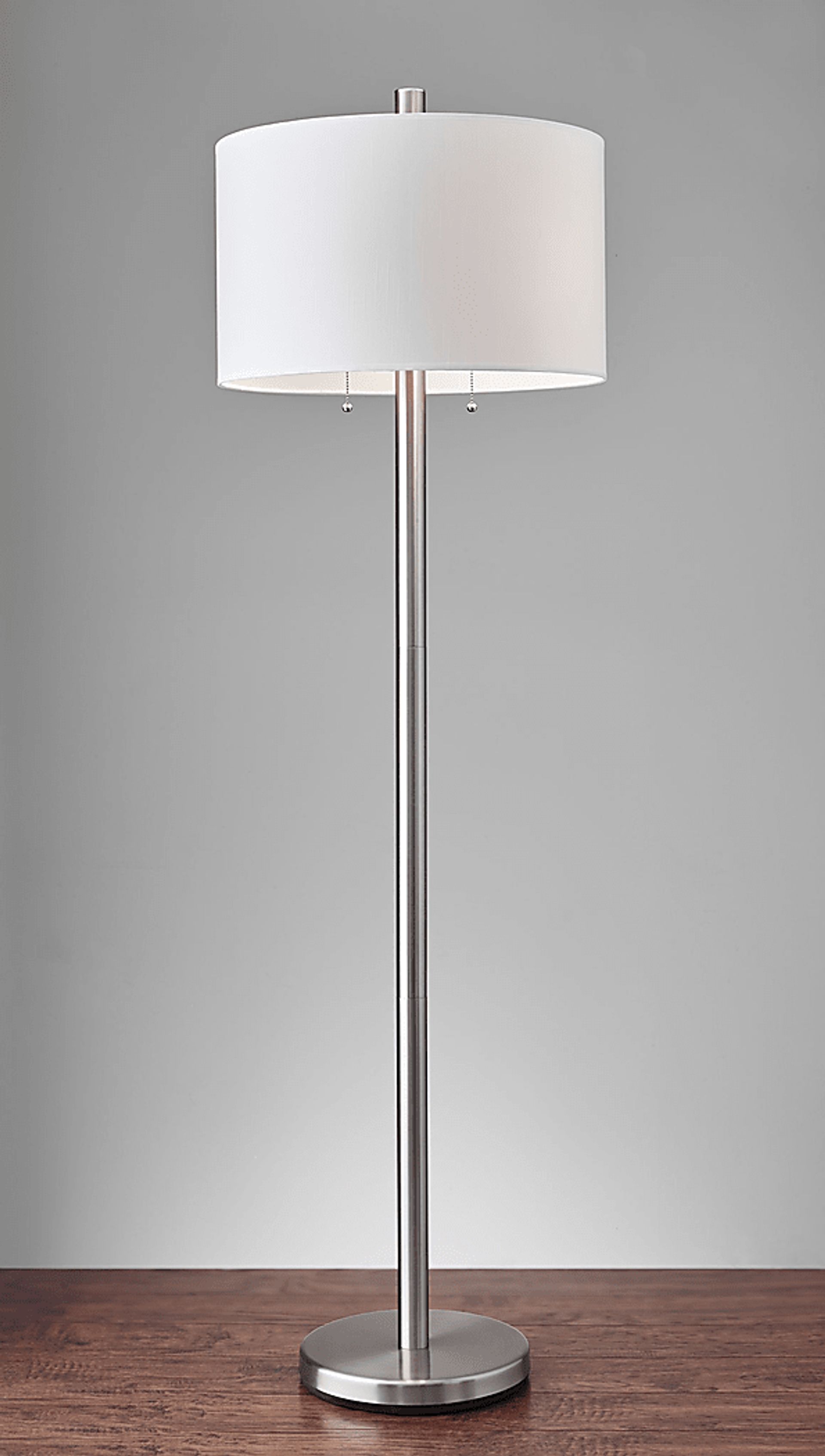 Zavian Silver Floor Lamp - Image 3