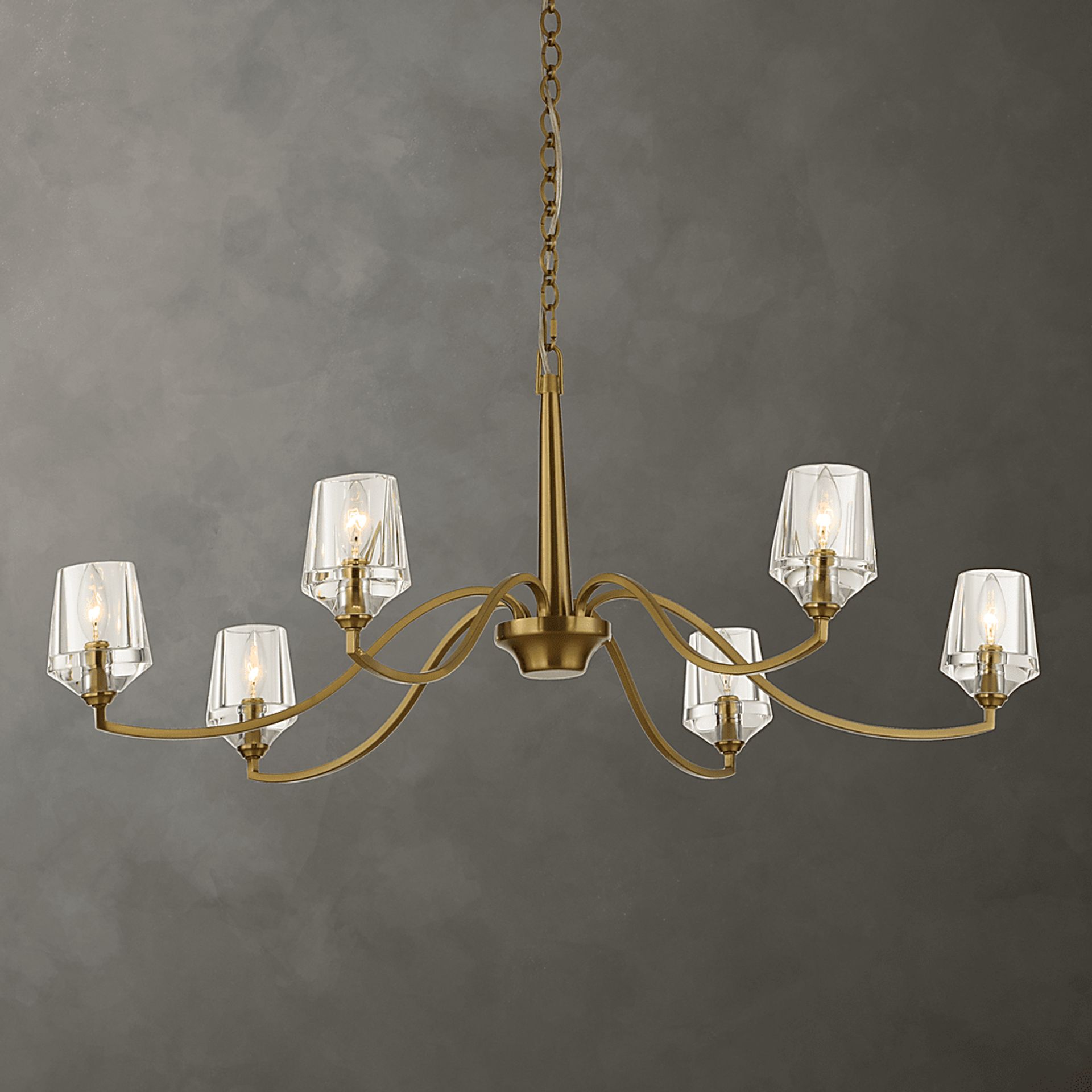 Zavir Brass Chandelier - Image 3