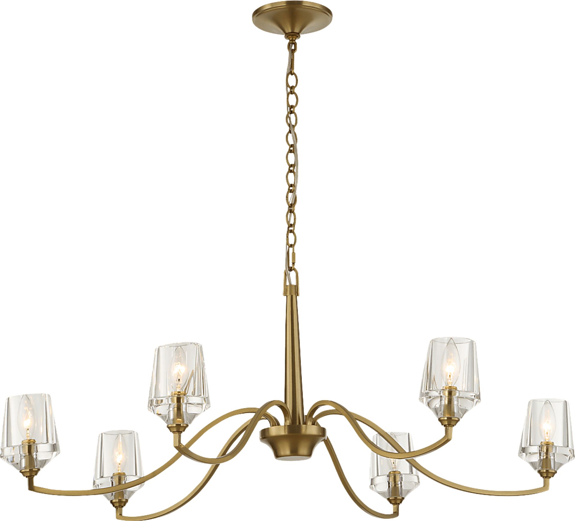 Zavir Brass Chandelier - Image 6