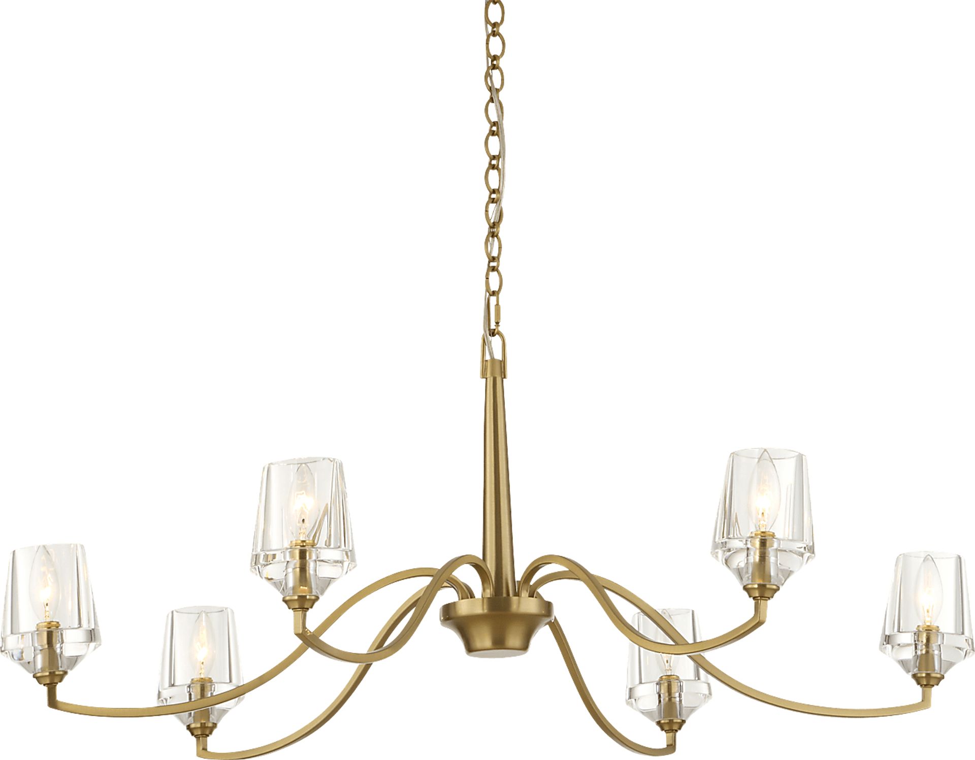 Zavir Brass Chandelier - Image 1