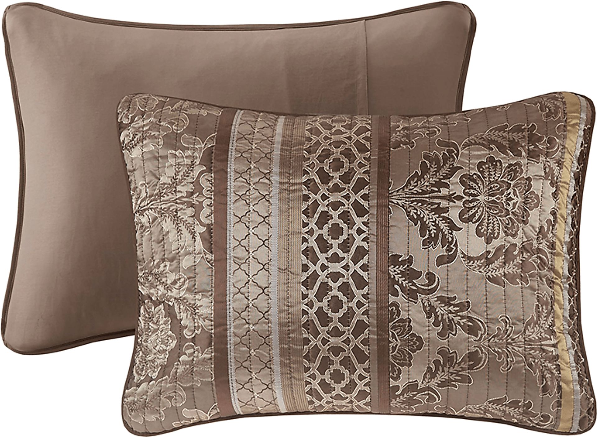 Zavis Brown 6 pc Full/ Queen Quilt Set - Image 12
