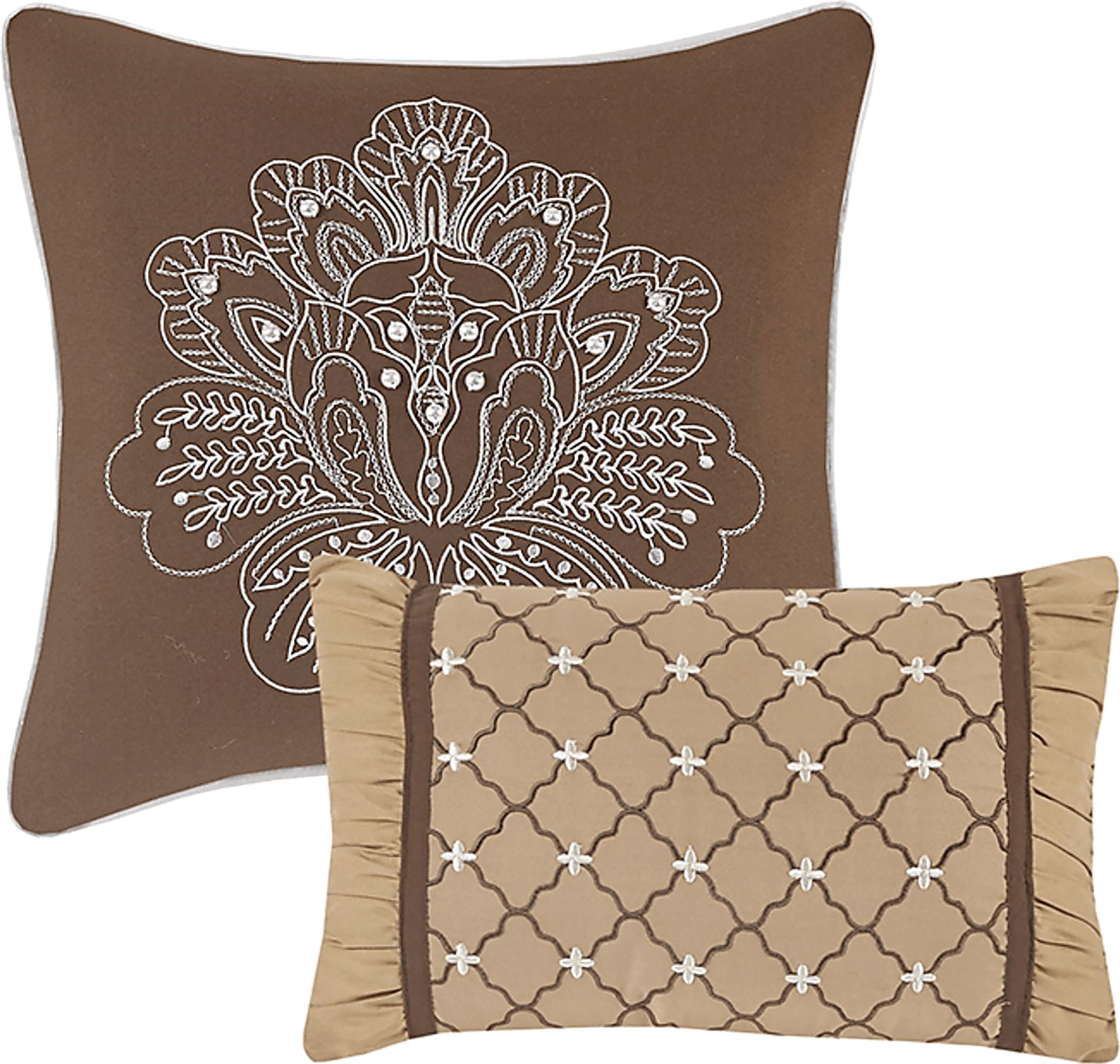 Zavis Brown 6 pc Full/ Queen Quilt Set - Image 13