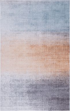 Zavo Gray/Rust 5' x 8' Rug