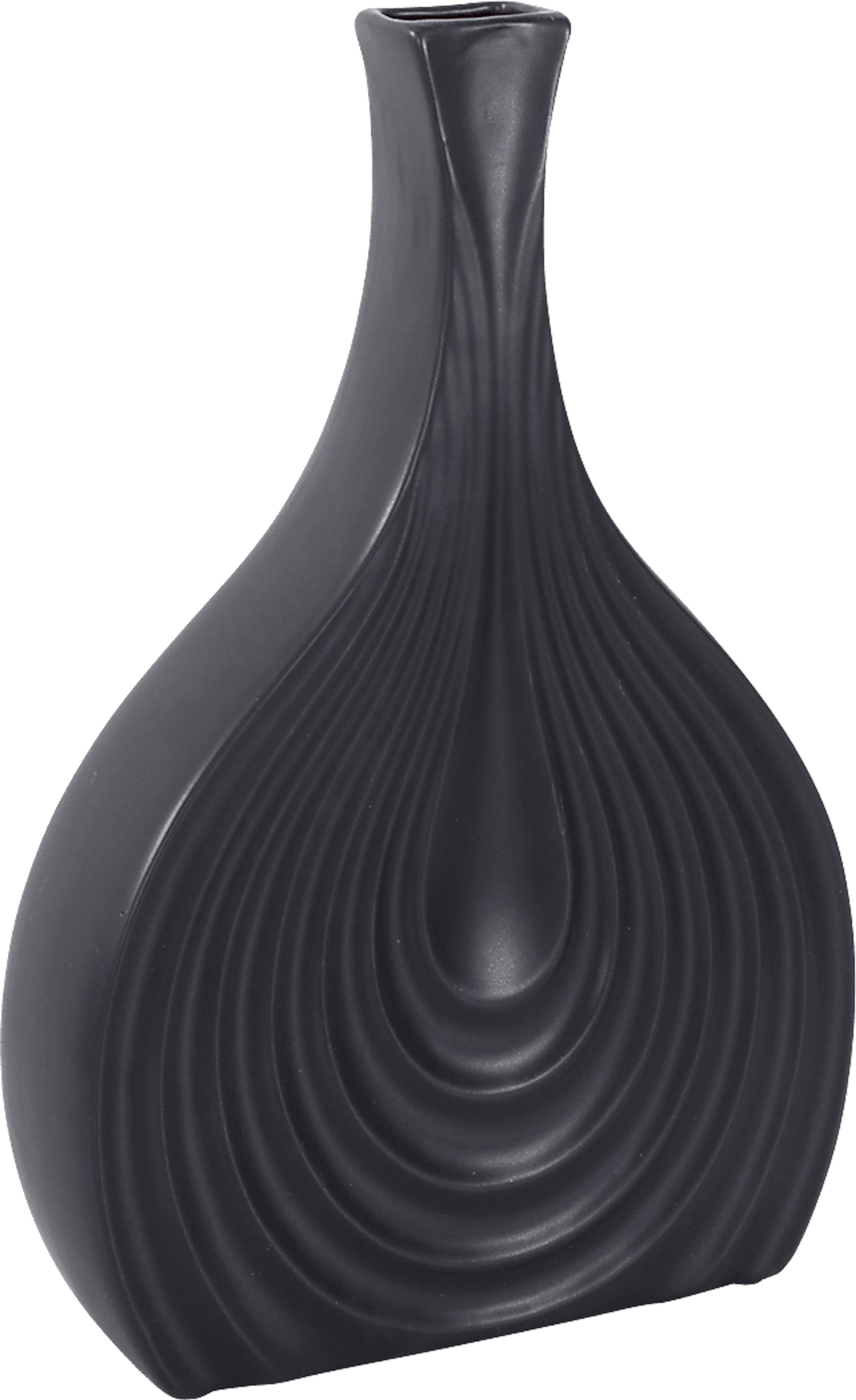 Zayd Black Low Vase - Image 5