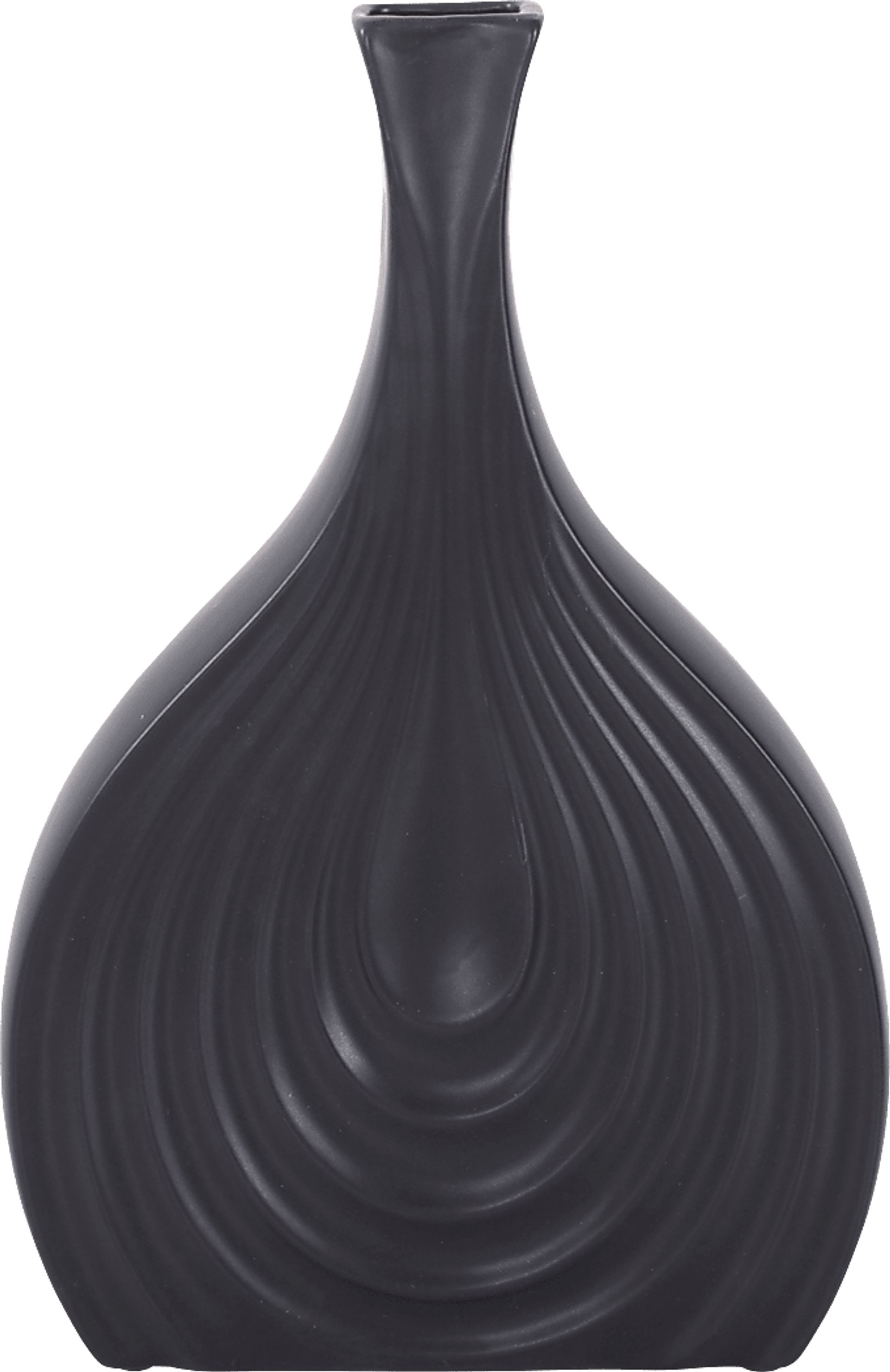 Zayd Black Low Vase - Image 8