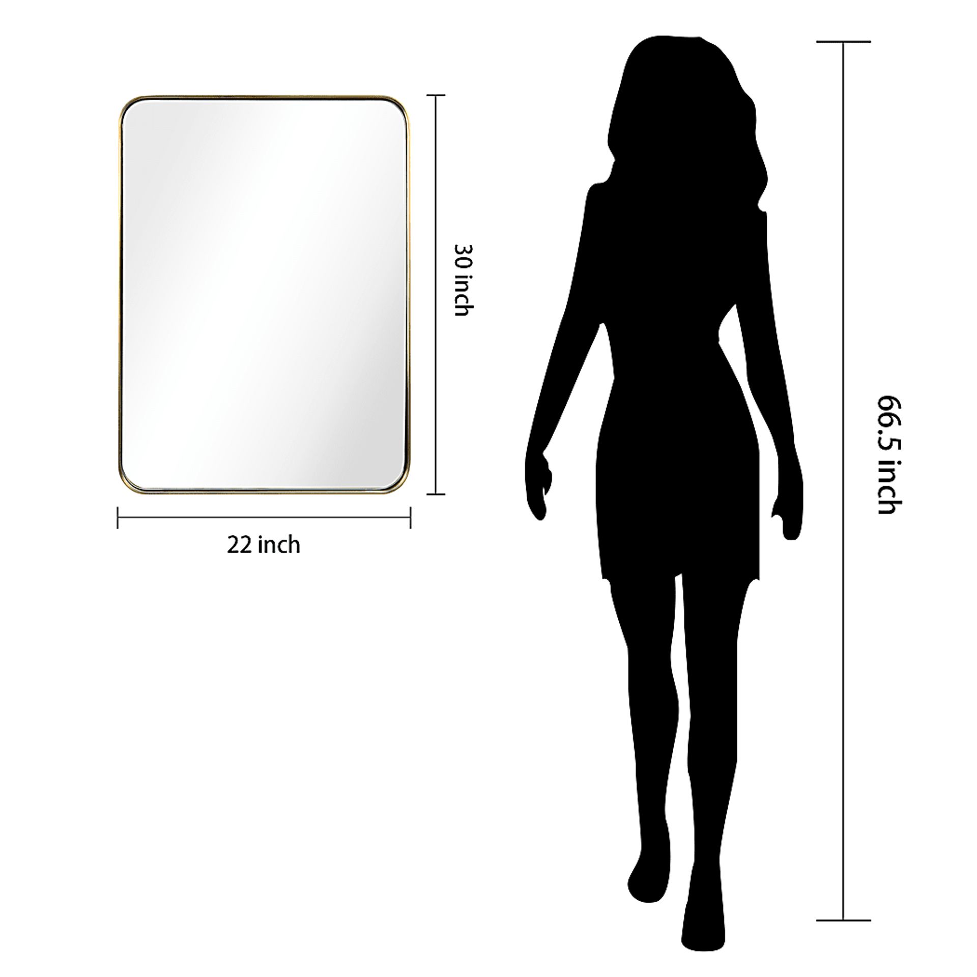 Zaylee Gold Mirror - Image 8
