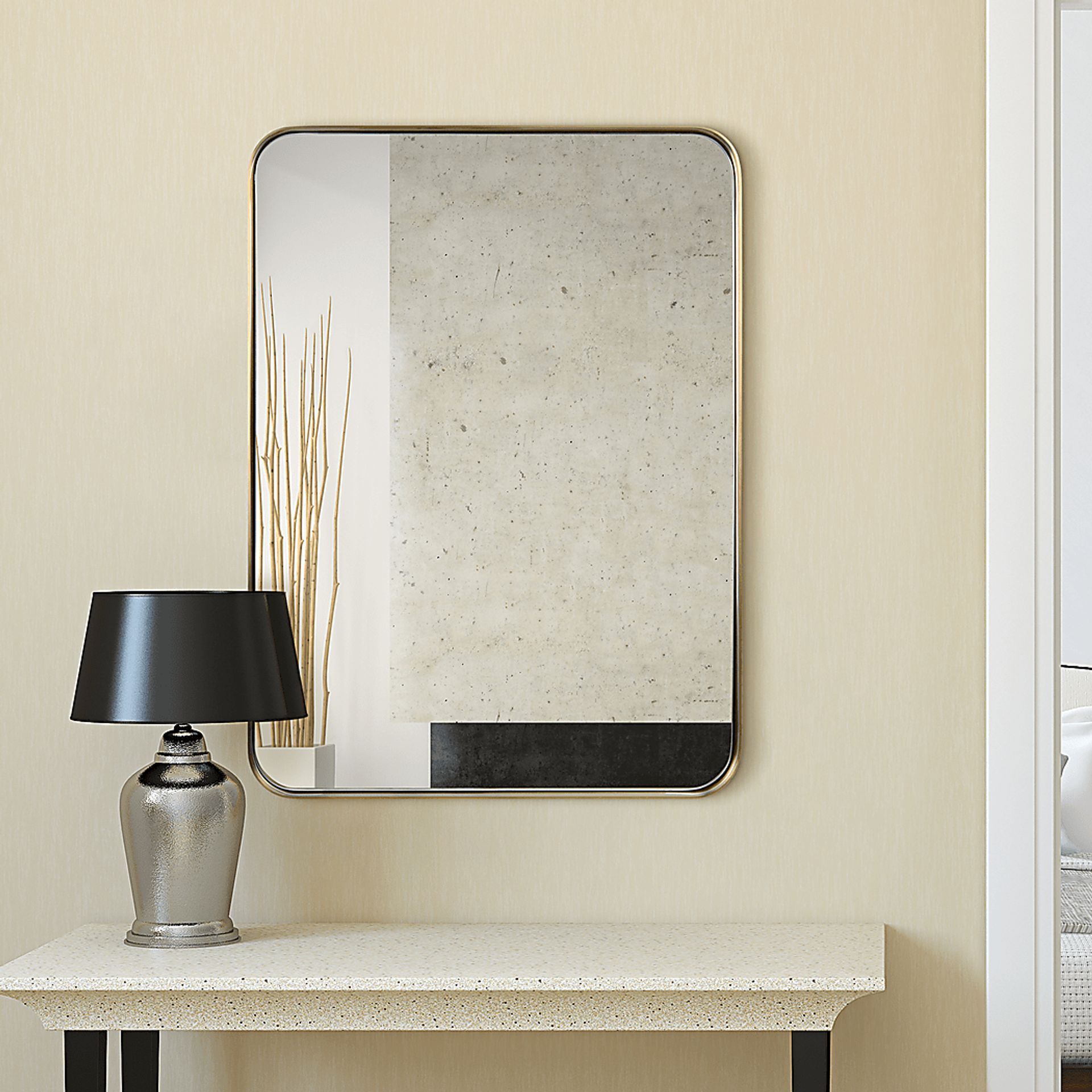 Zaylee Gold Mirror - Image 9