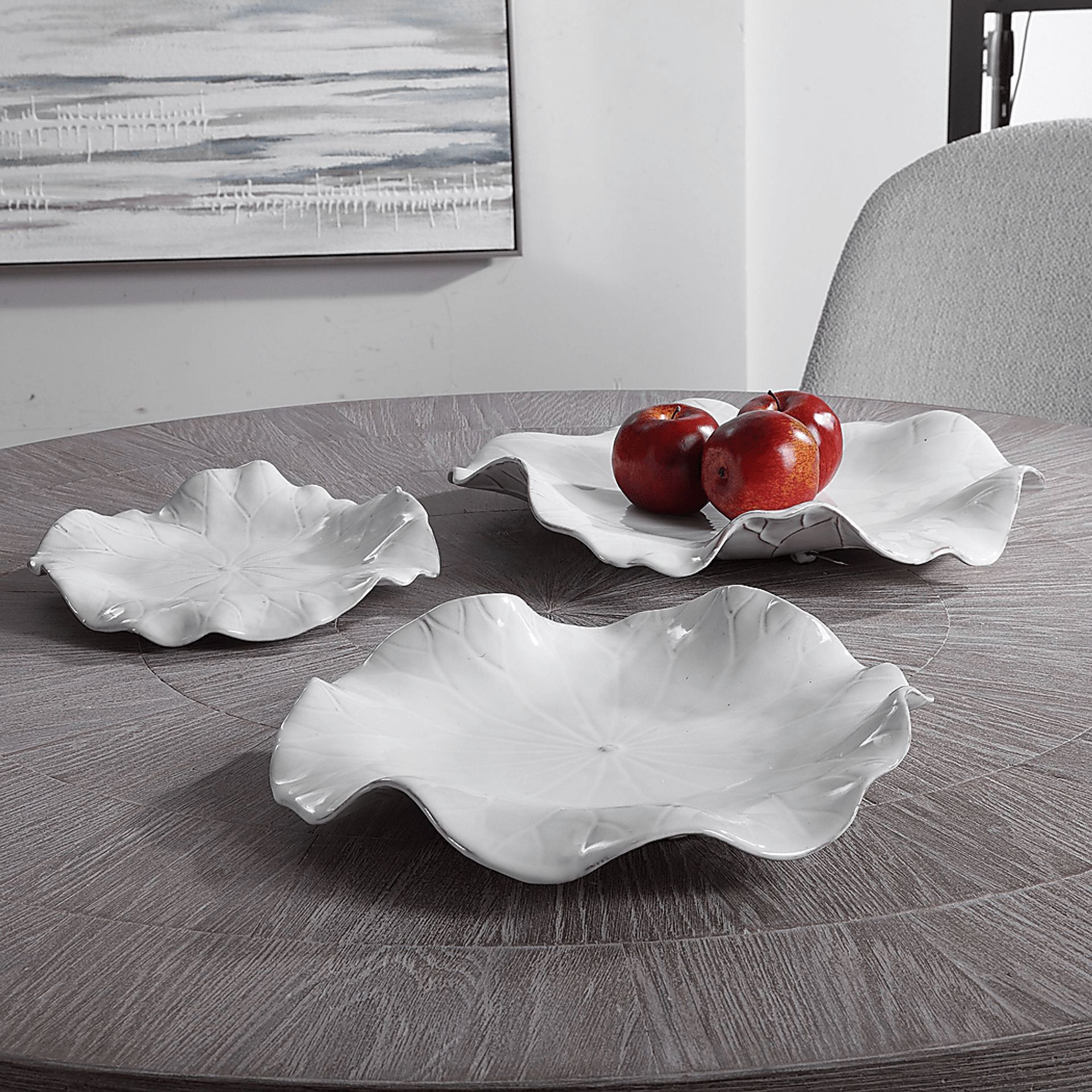 Zayley White Wall Decor, Set of 3 - Image 2