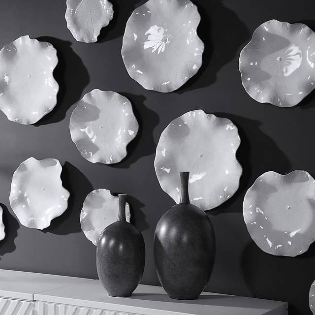 Zayley White Wall Decor, Set of 3 - Thumbnail - Image 4