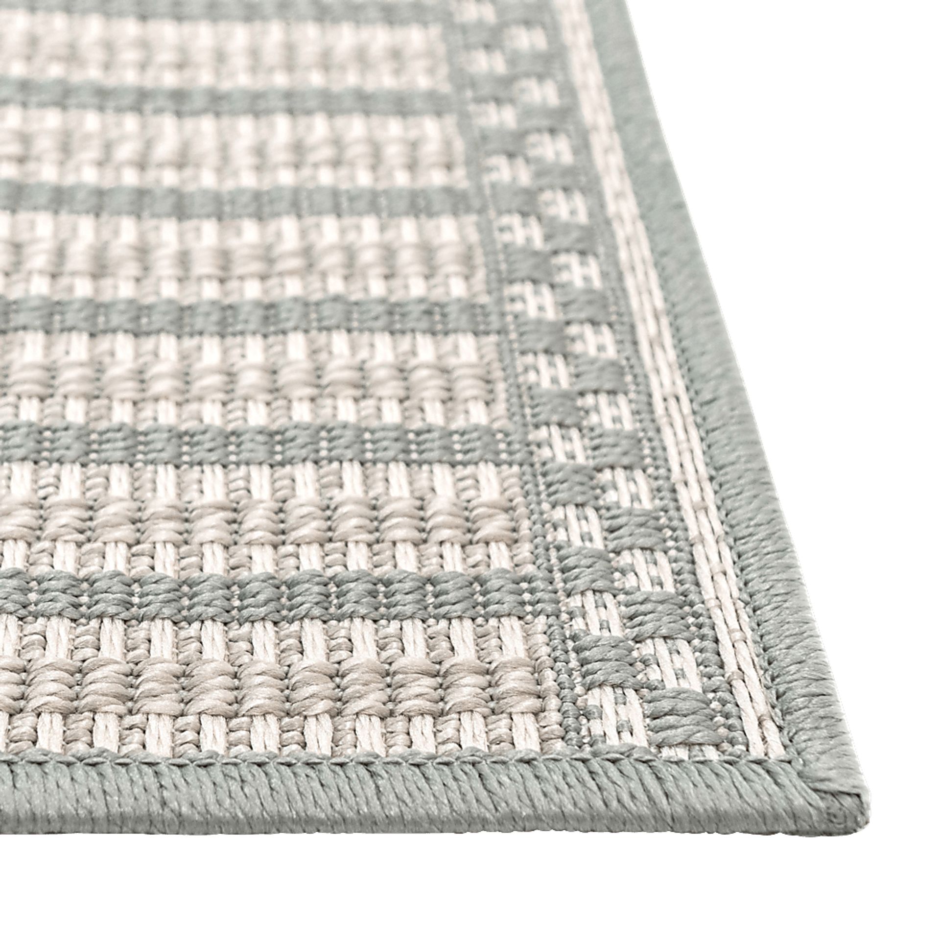Zeana Blue 4'10 x 7'6 Indoor/Outdoor Rug - Image 2