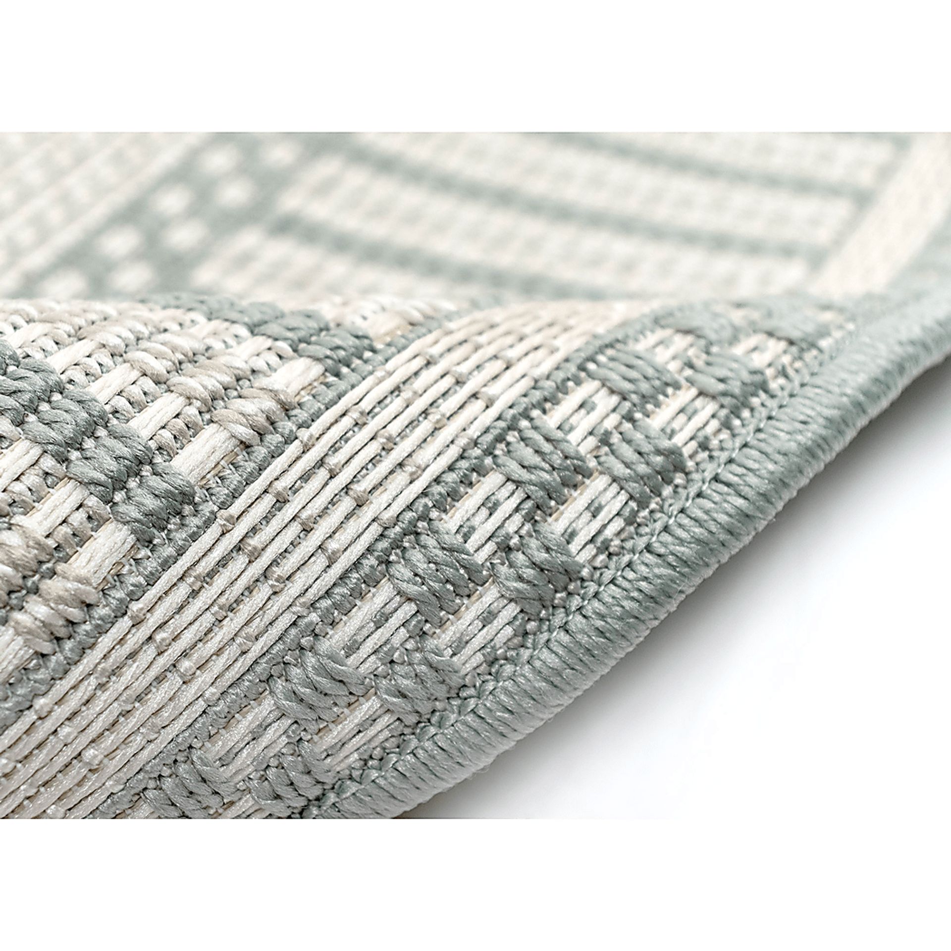Zeana Blue 4'10 x 7'6 Indoor/Outdoor Rug - Image 3