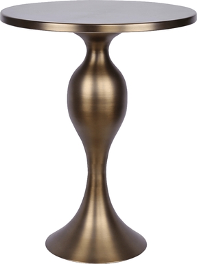 Zebula Bronze Accent Table